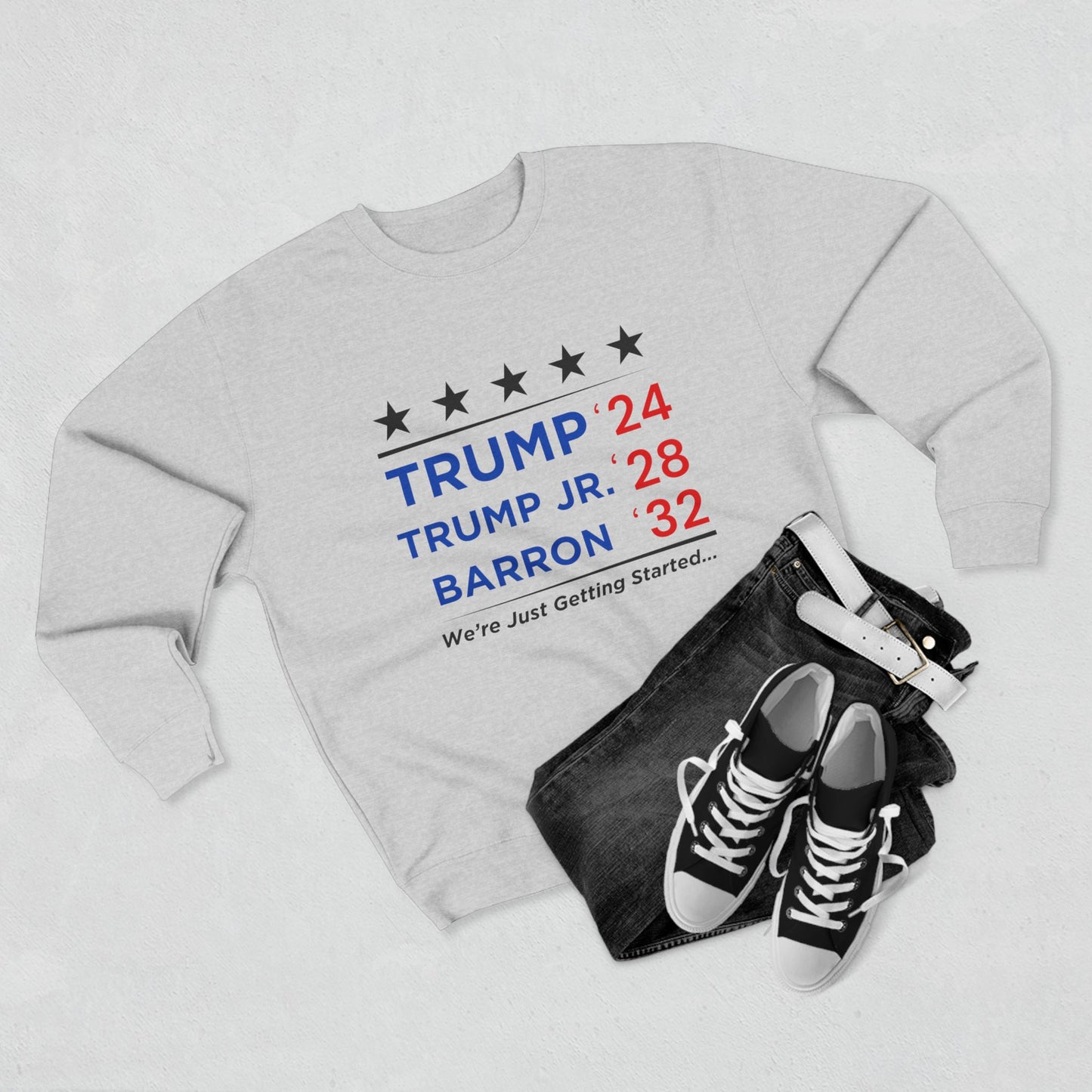 Crewneck - Trump, Trump Jr., Barron