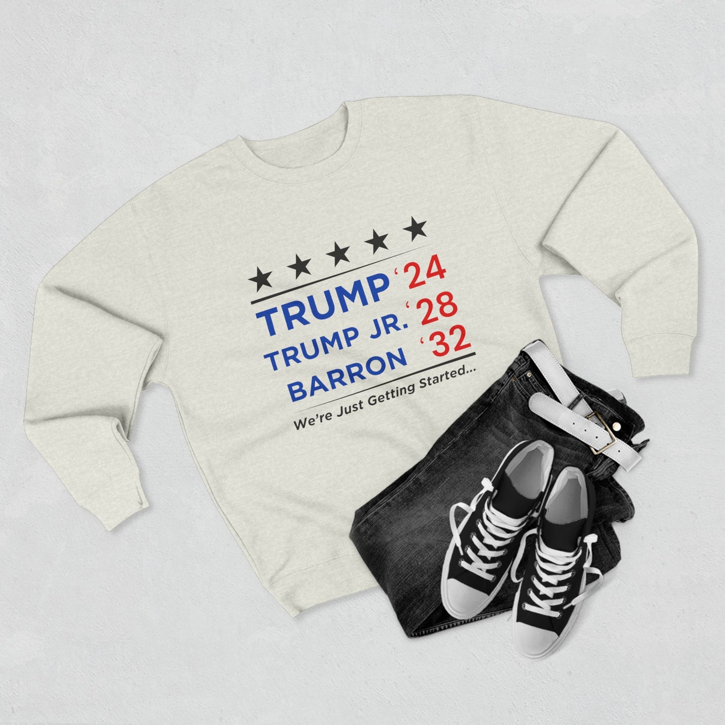 Crewneck - Trump, Trump Jr., Barron